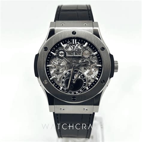 hublot classic fusion aerofusion moonphase|Hublot moonphase titanium 42.